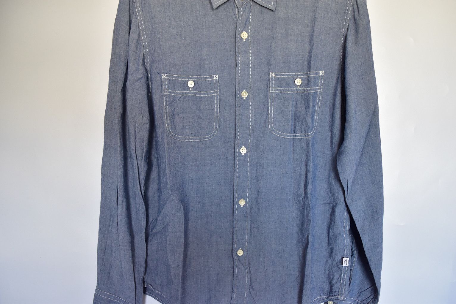 Head Porter × Hiroshi Fujiwara × Porter chambray plain work shirt 28863 - 844 50 Size US M / EU 48-50 / 2 - 6 Thumbnail