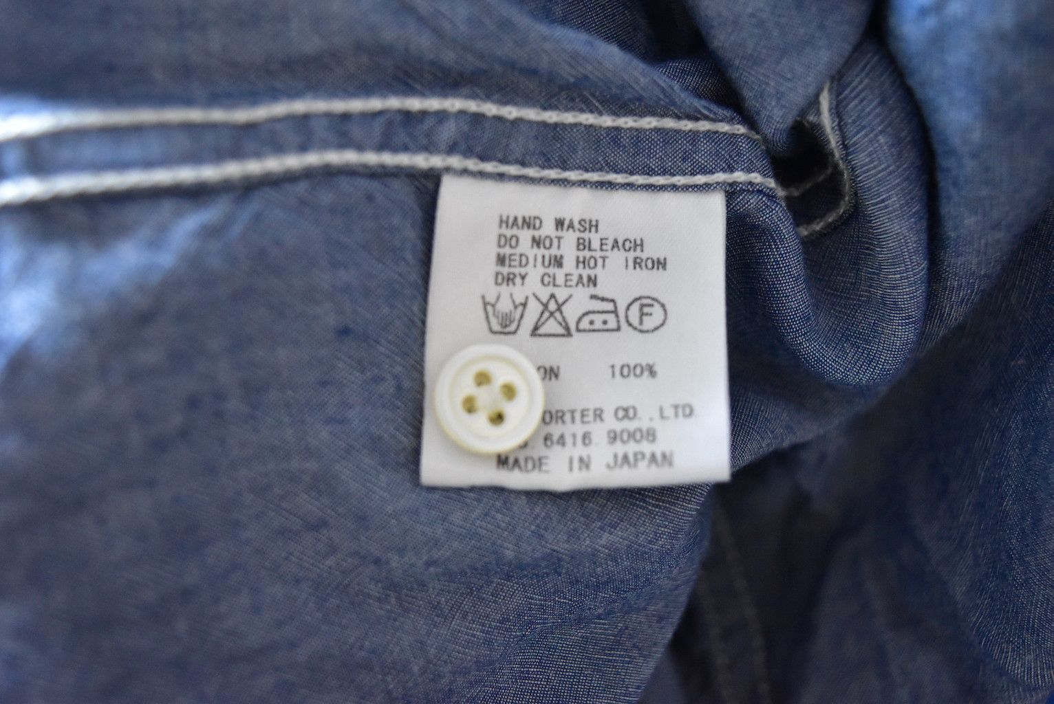 Head Porter × Hiroshi Fujiwara × Porter chambray plain work shirt 28863 - 844 50 Size US M / EU 48-50 / 2 - 4 Thumbnail