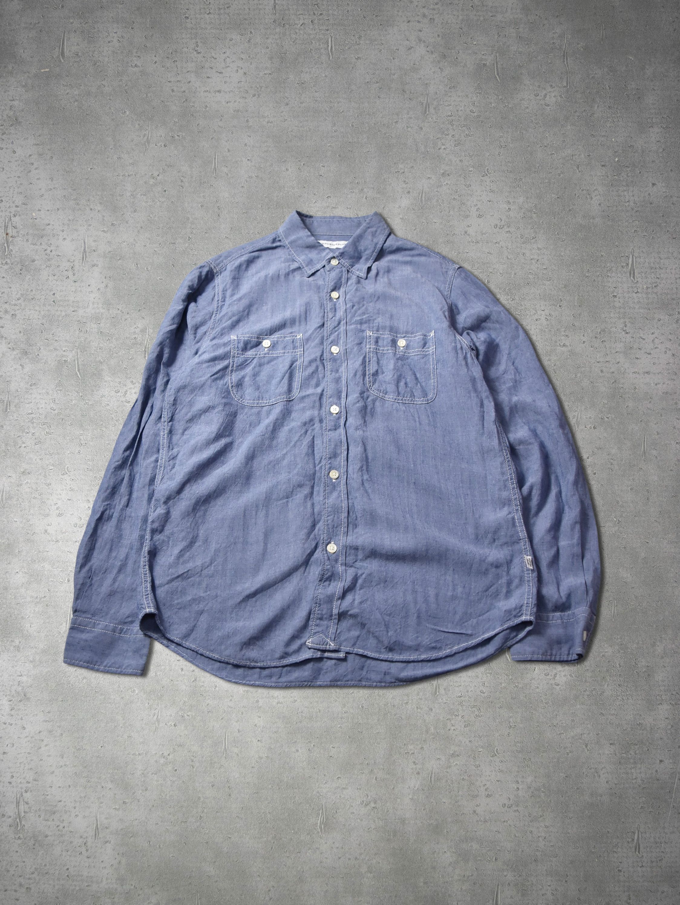 Head Porter × Hiroshi Fujiwara × Porter chambray plain work shirt 28863 - 844 50 Size US M / EU 48-50 / 2 - 1 Thumbnail
