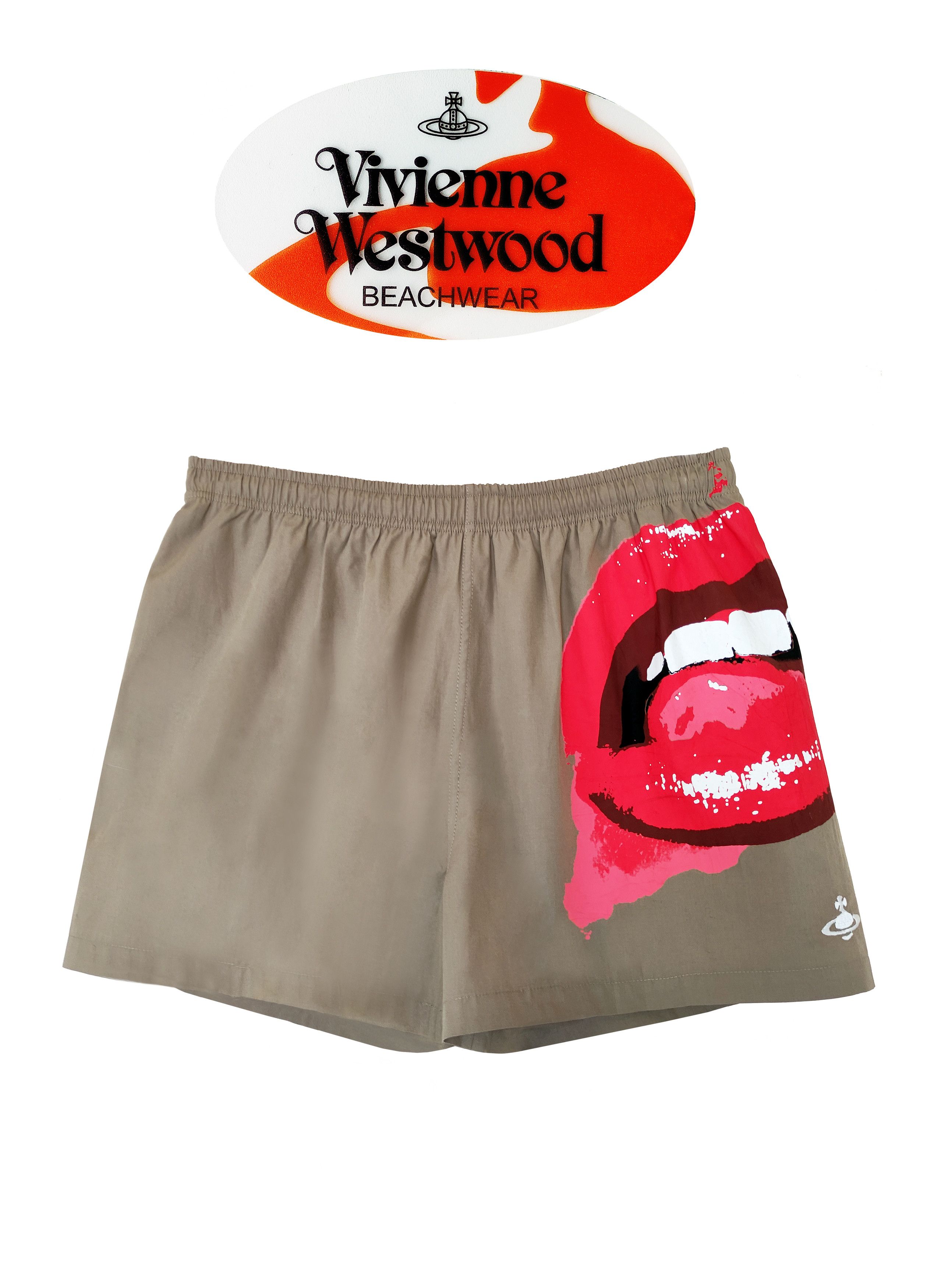 Marilyn Manson Vivienne Westwood x Marilyn Manson Iconic Lips Print Shorts Size US 32 / EU 48 - 1 Thumbnail