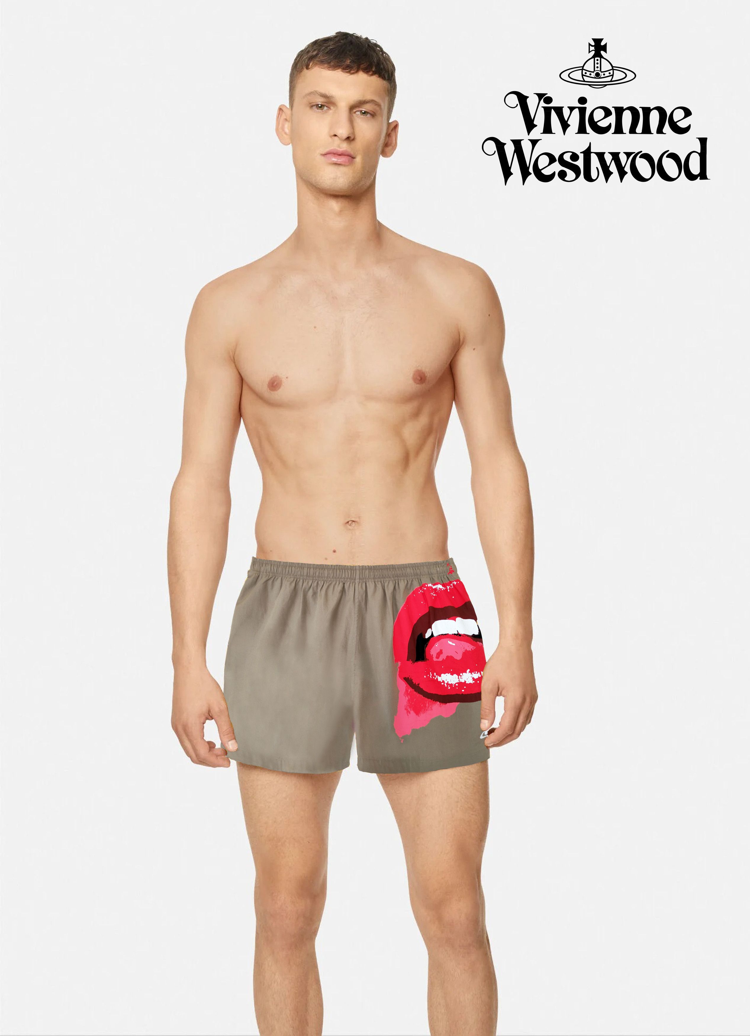 Marilyn Manson Vivienne Westwood x Marilyn Manson Iconic Lips Print Shorts Size US 32 / EU 48 - 4 Thumbnail
