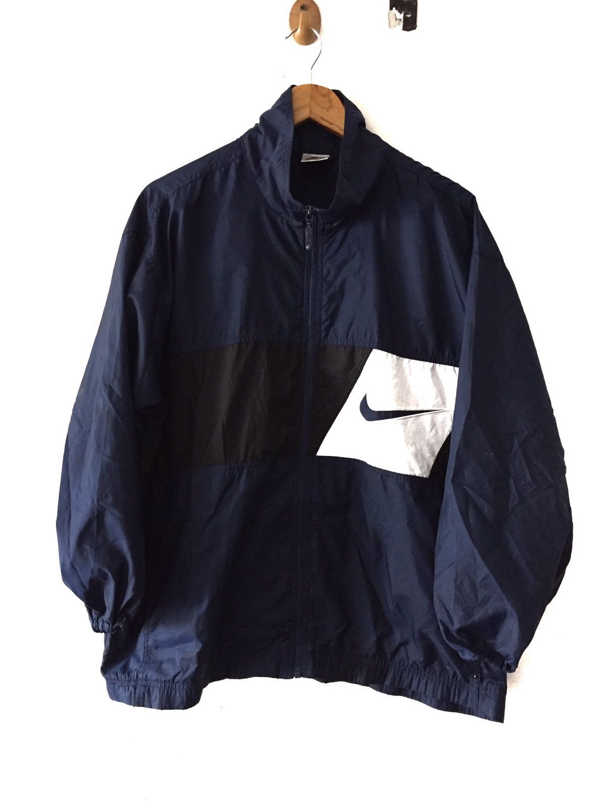 Nike × Vintage Silver Tag nike Swoosh big logo Sweater Size US L / EU 52-54 / 3 - 3 Thumbnail