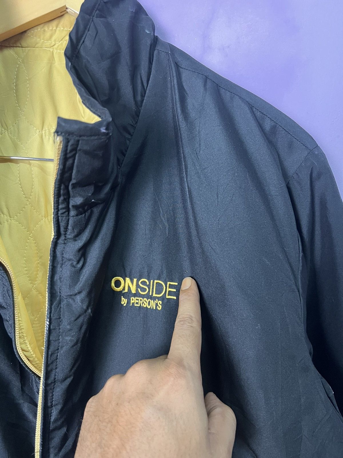 PERSON'S 🔥Onside by Person’s Reversible Quilted Jacket Size US XL / EU 56 / 4 - 10 Thumbnail