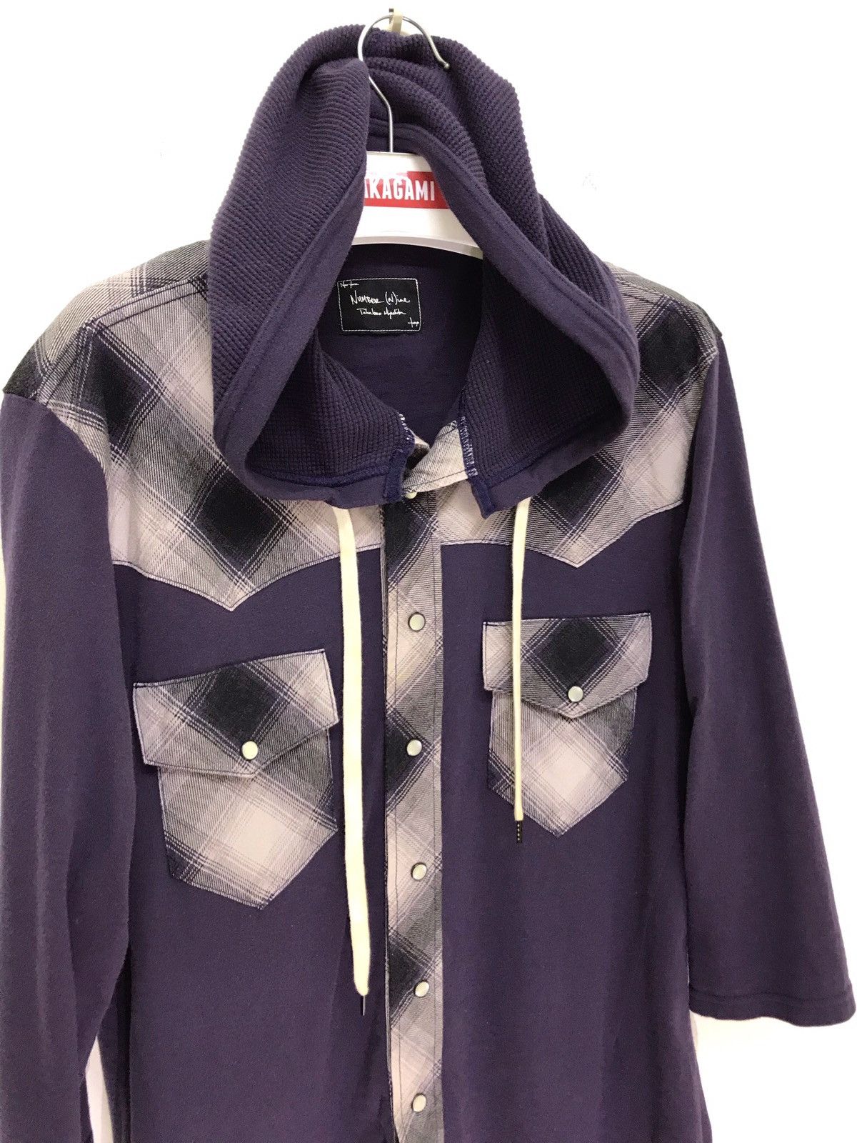 Number (N)ine Takahiro Hybrid Shirt Hoodie 3/4 Sleeve 6🟩1
