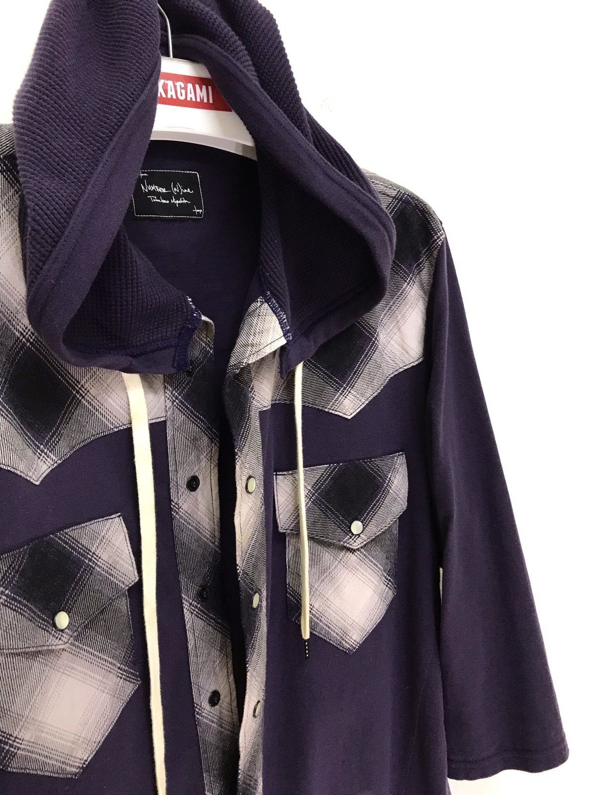 Number (N)ine Number (N)ine Takahiro Hybrid Shirt Hoodie 3/4 Sleeve 6🟩1 Size US M / EU 48-50 / 2 - 3 Thumbnail