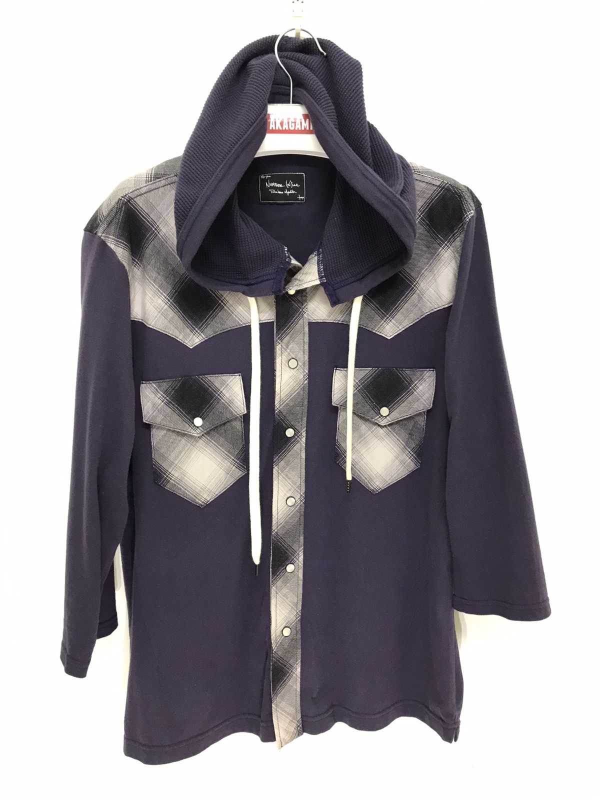 Number (N)ine Number (N)ine Takahiro Hybrid Shirt Hoodie 3/4 Sleeve 6🟩1 Size US M / EU 48-50 / 2 - 2 Thumbnail