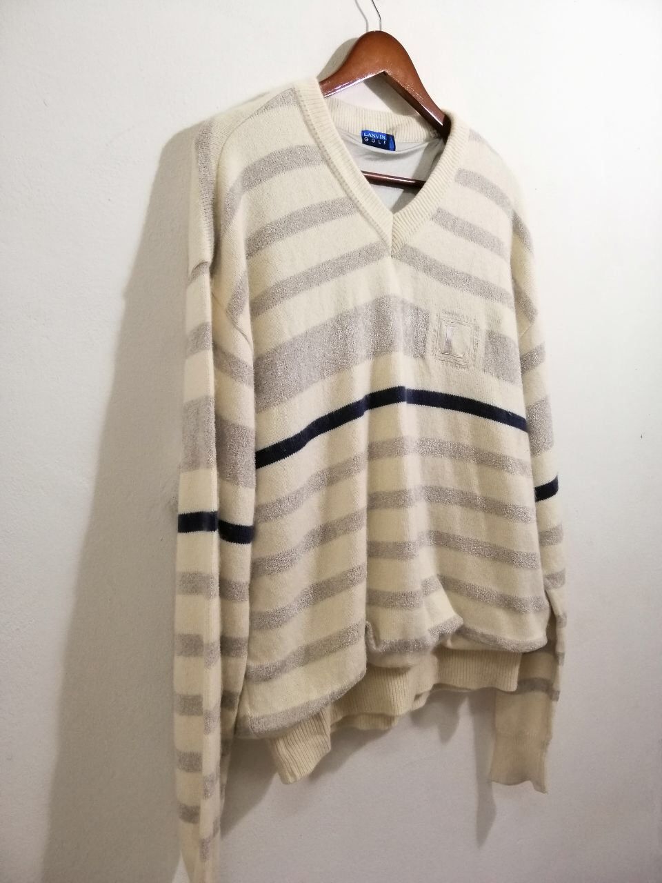 Lanvin Lanvin Wool Pullover Sweatshirt Stripe Design Small Logo 9 Size US M / EU 48-50 / 2 - 3 Thumbnail