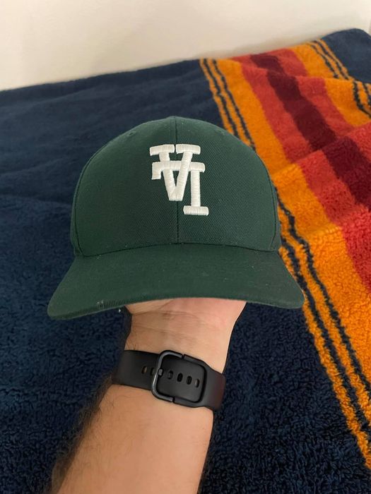 uniform-studios-upside-down-la-dodgers-logo-snapback-cap-hat-grailed