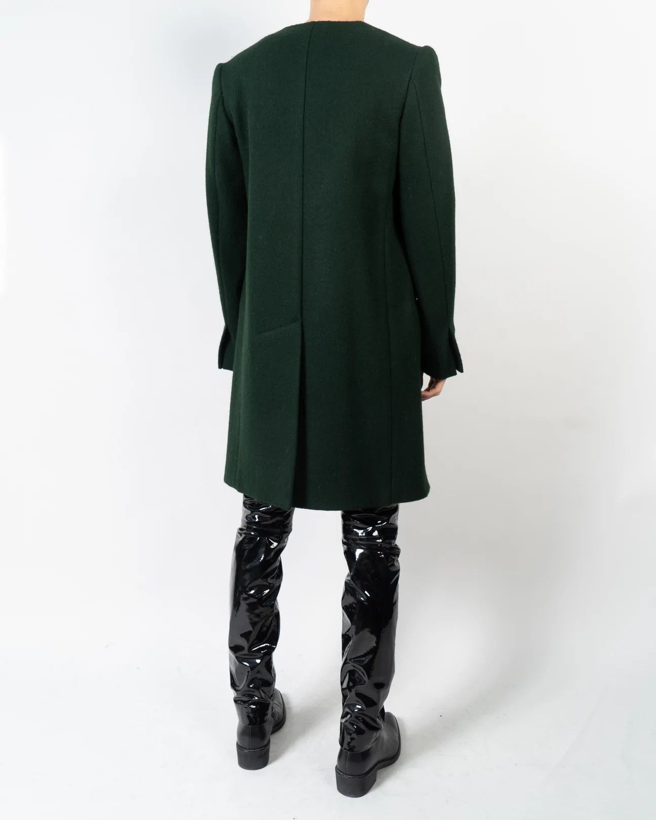Haider Ackermann FW13 Green Wool Coat Sample Size US S / EU 44-46 / 1 - 2 Thumbnail