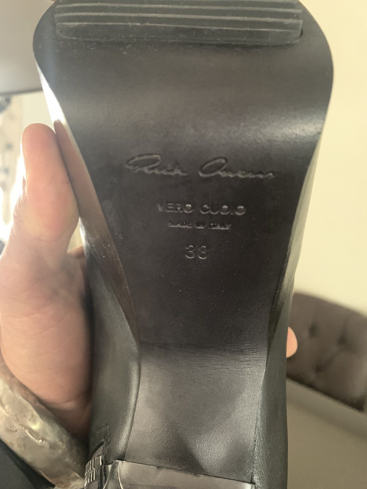 Rick Owens Mega Bauhaus bevel kiss boots EU38 Size US 5.5 / EU 38 - 9 Thumbnail