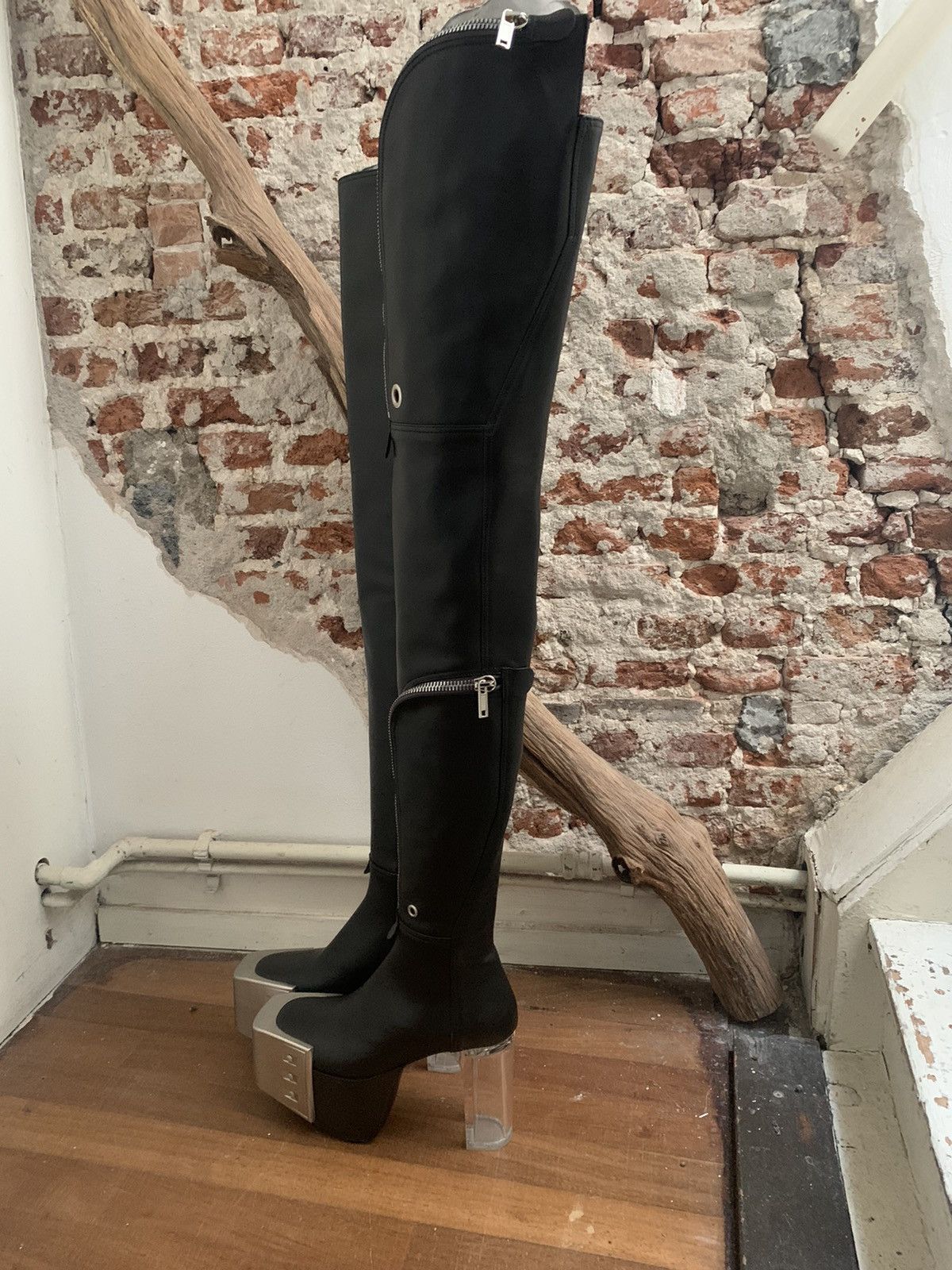 Rick Owens Mega Bauhaus bevel kiss boots EU38 Size US 5.5 / EU 38 - 6 Thumbnail