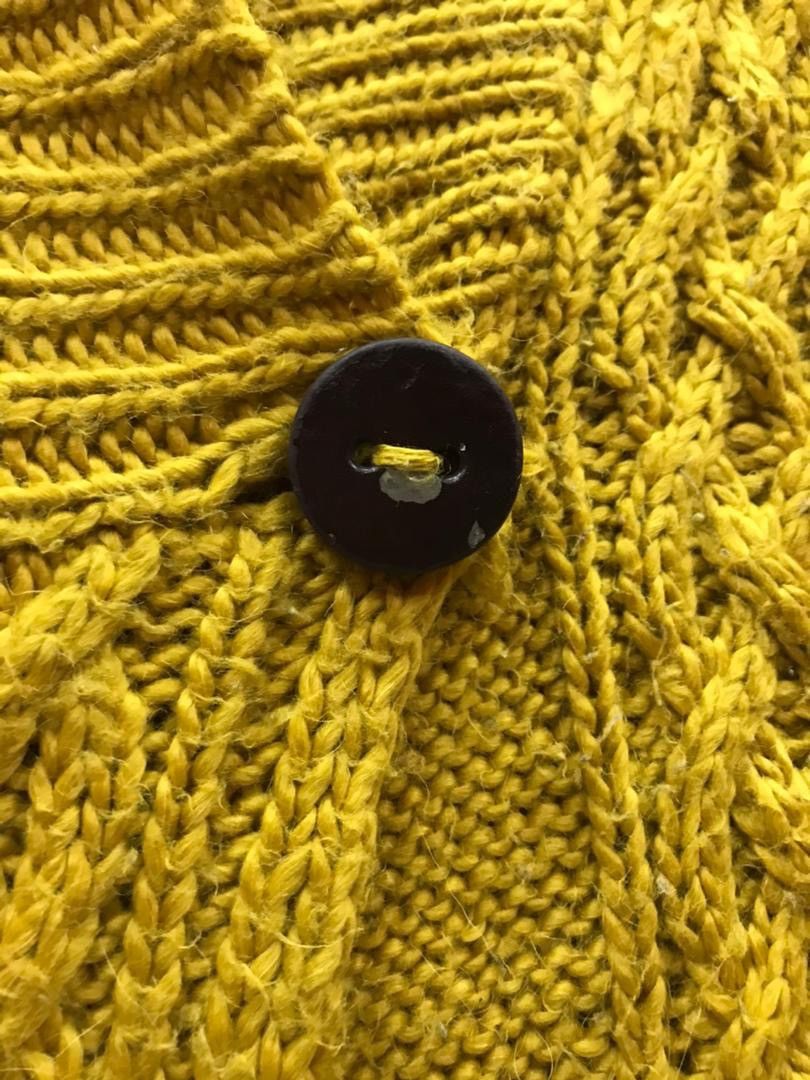 Aran Isles Knitwear KENJI knitwear cardigan mustard colour short sleeve Size US S / EU 44-46 / 1 - 3 Thumbnail