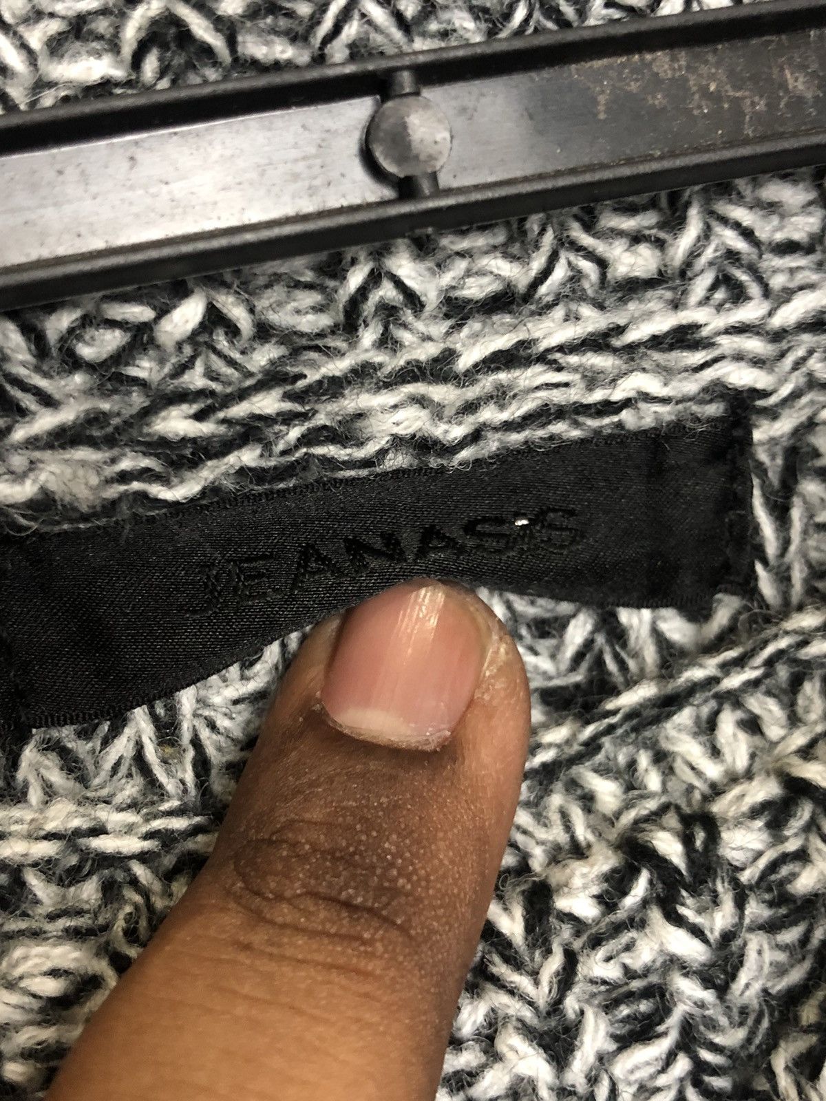 Homespun Knitwear × Japanese Brand JEANASIS turtleneck KNITWEAR HEAVY material Rare design Size US L / EU 52-54 / 3 - 5 Thumbnail