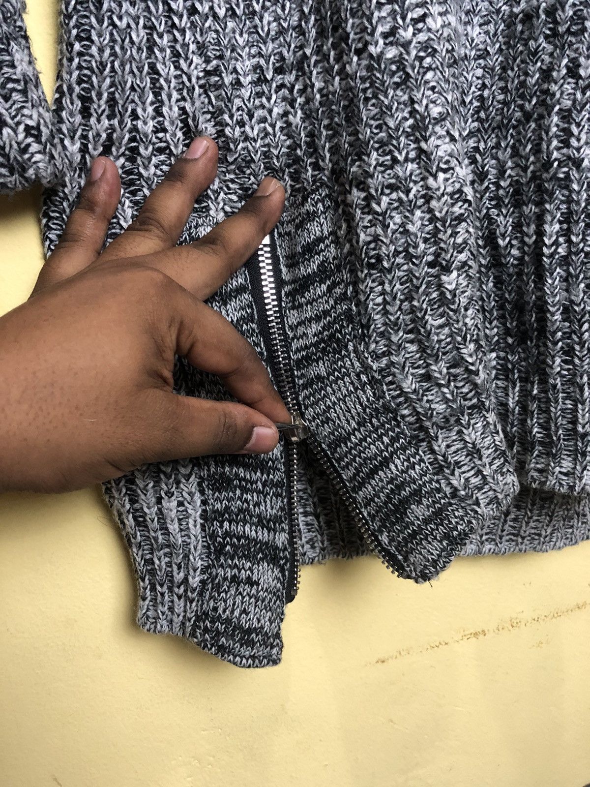 Homespun Knitwear × Japanese Brand JEANASIS turtleneck KNITWEAR HEAVY material Rare design Size US L / EU 52-54 / 3 - 4 Thumbnail