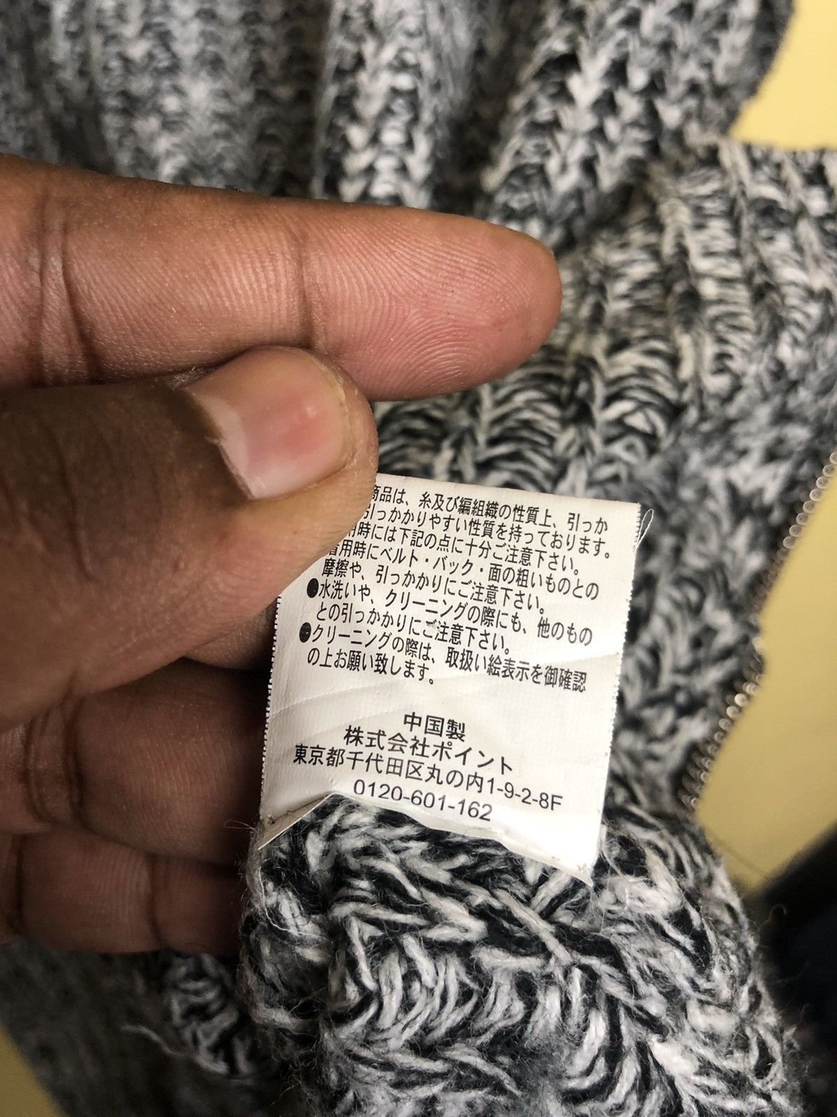Homespun Knitwear × Japanese Brand JEANASIS turtleneck KNITWEAR HEAVY material Rare design Size US L / EU 52-54 / 3 - 8 Thumbnail