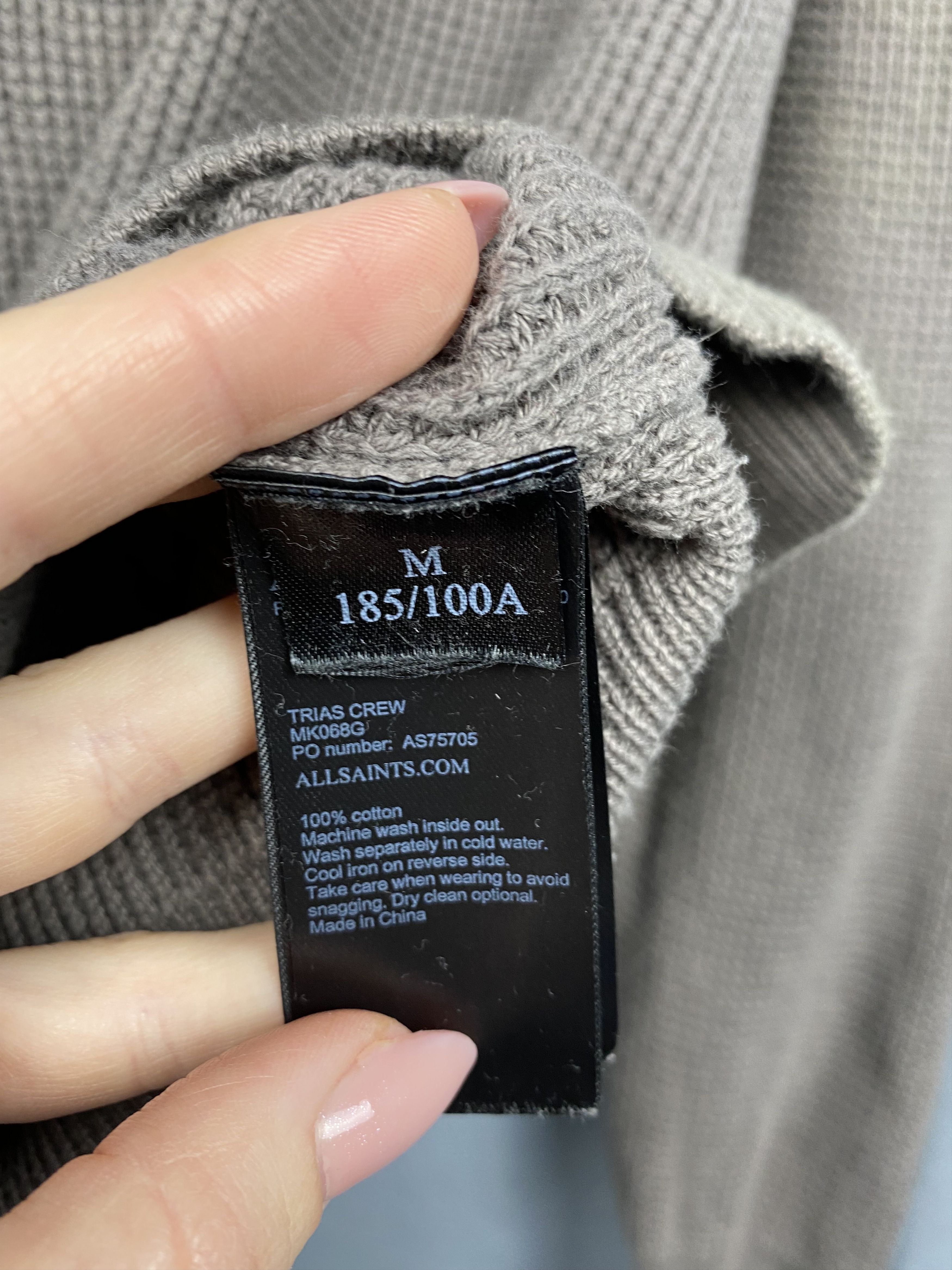 Allsaints Allsaints Trias Vintage Mens Cotton Knit Sweater Size US M / EU 48-50 / 2 - 5 Thumbnail