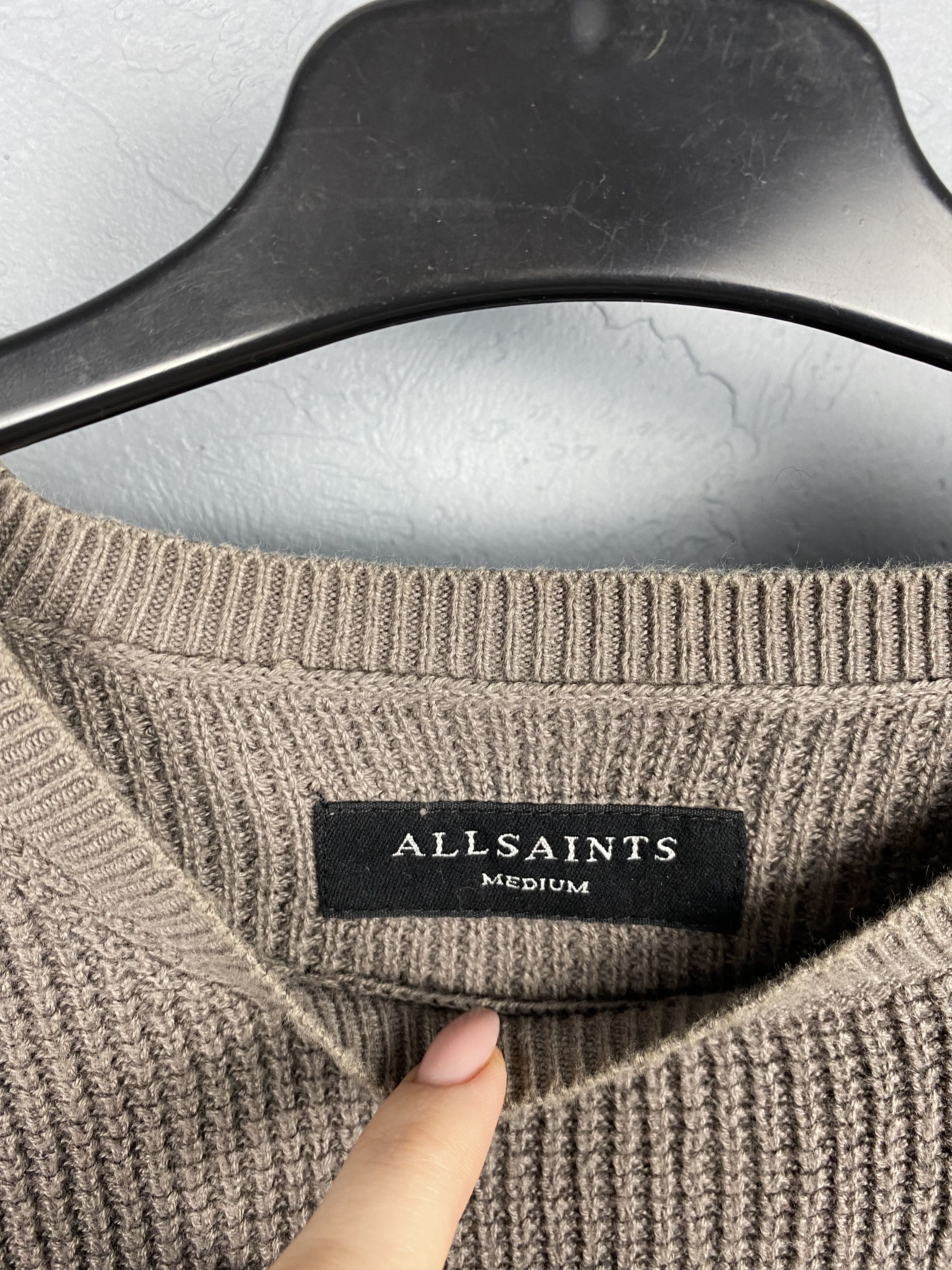Allsaints Allsaints Trias Vintage Mens Cotton Knit Sweater Size US M / EU 48-50 / 2 - 4 Thumbnail