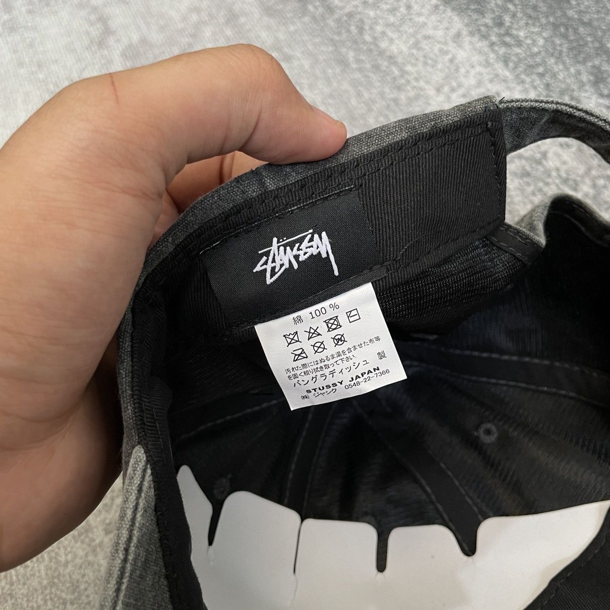Stussy Vintage Stussy Cap Pigment Washed Black Size ONE SIZE - 6 Thumbnail