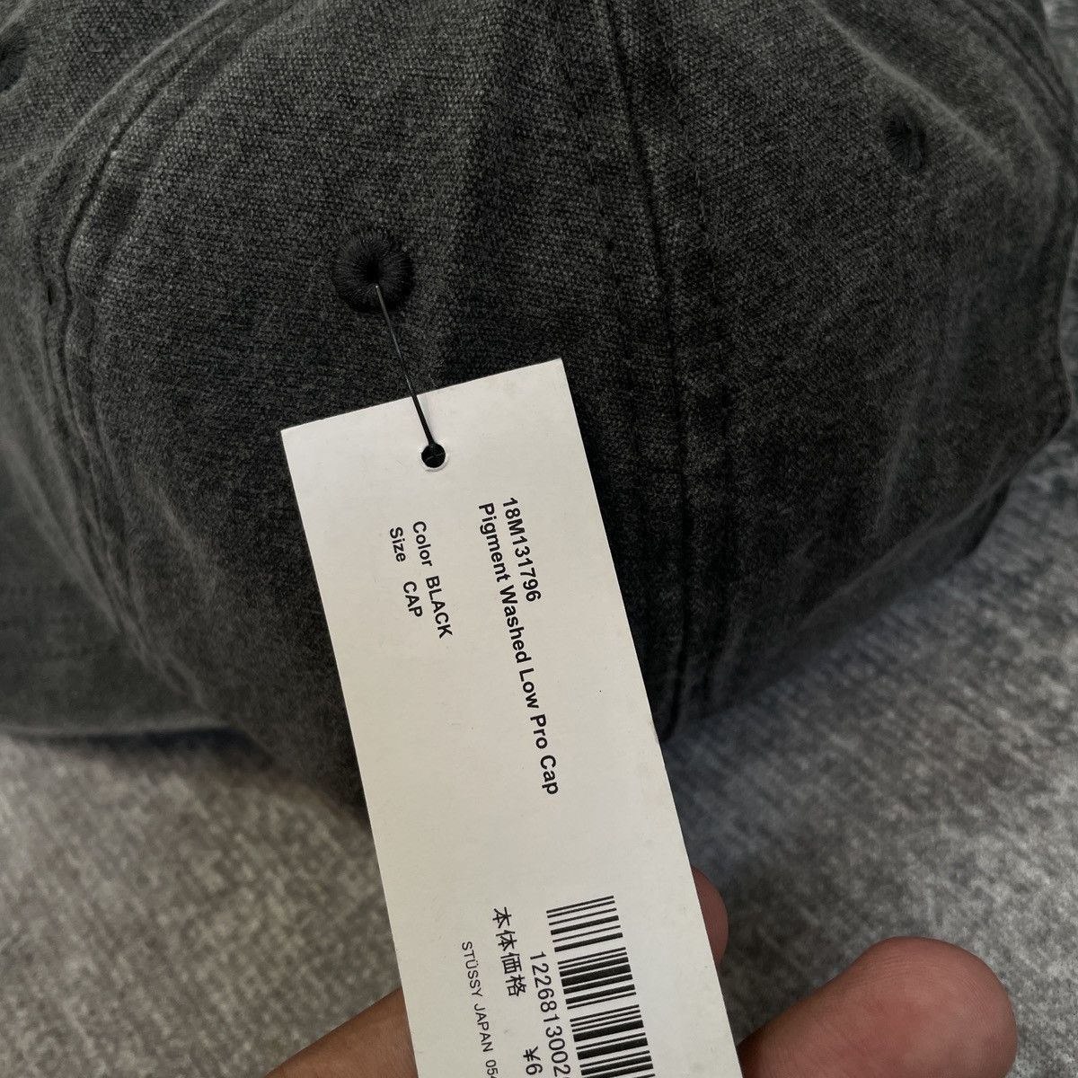 Stussy Vintage Stussy Cap Pigment Washed Black Size ONE SIZE - 3 Thumbnail