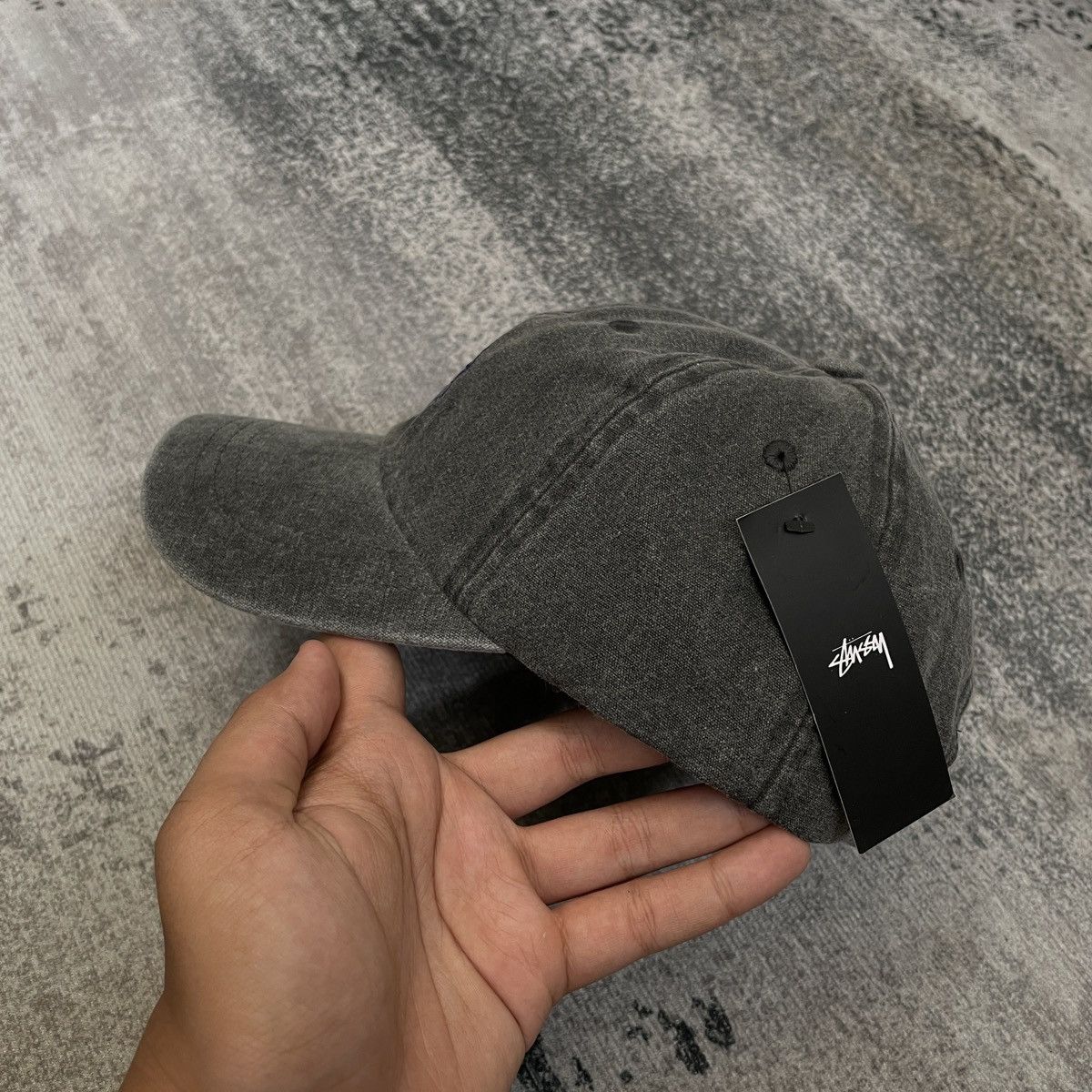 Stussy Vintage Stussy Cap Pigment Washed Black Size ONE SIZE - 2 Thumbnail