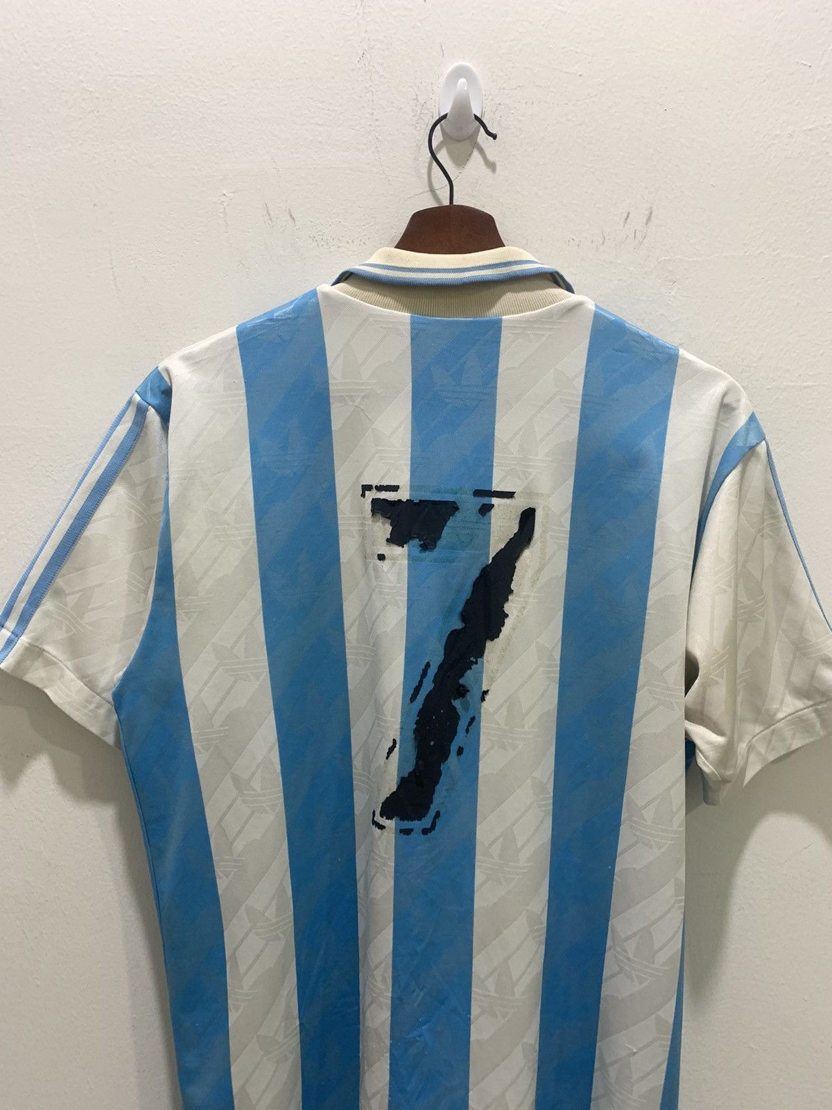 Adidas ADIDAS Vintage 80s Claudio Caniggia Argentina Soccer Jersey Size US M / EU 48-50 / 2 - 12 Thumbnail