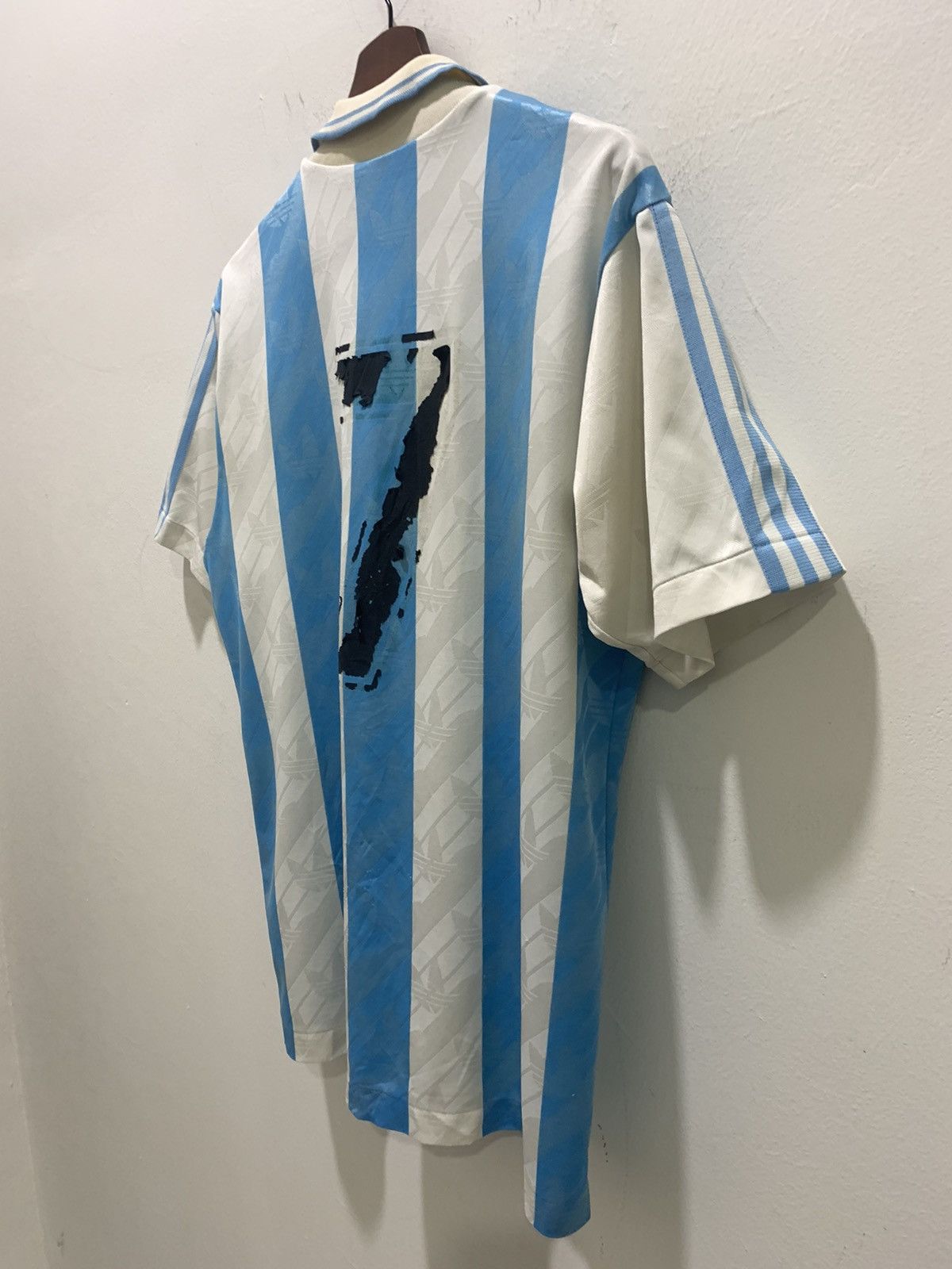 Adidas ADIDAS Vintage 80s Claudio Caniggia Argentina Soccer Jersey Size US M / EU 48-50 / 2 - 15 Thumbnail