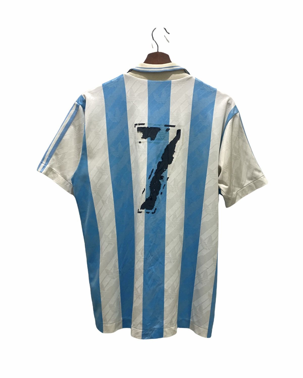 Adidas ADIDAS Vintage 80s Claudio Caniggia Argentina Soccer Jersey Size US M / EU 48-50 / 2 - 2 Thumbnail