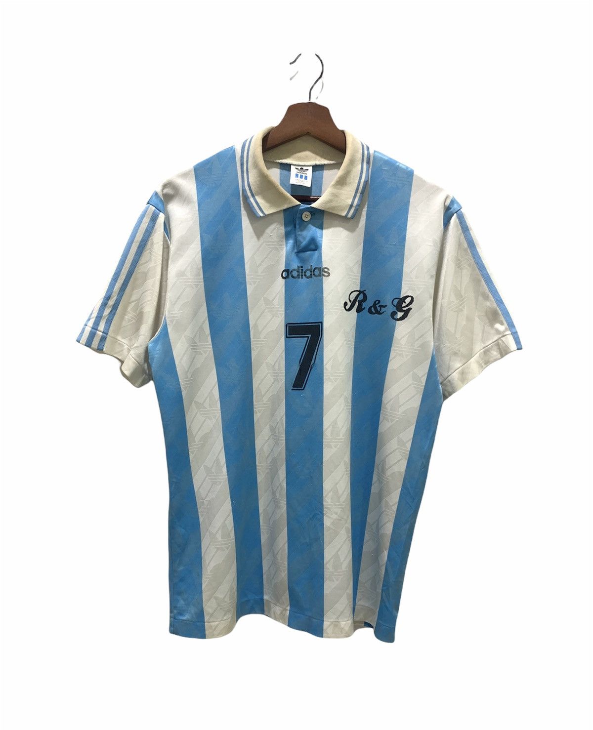 Adidas ADIDAS Vintage 80s Claudio Caniggia Argentina Soccer Jersey Size US M / EU 48-50 / 2 - 1 Thumbnail