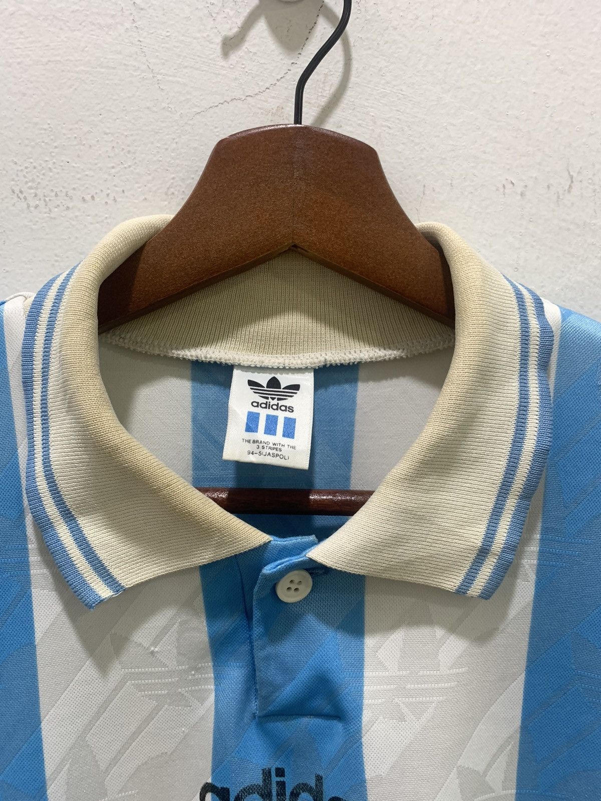 Adidas ADIDAS Vintage 80s Claudio Caniggia Argentina Soccer Jersey Size US M / EU 48-50 / 2 - 11 Thumbnail