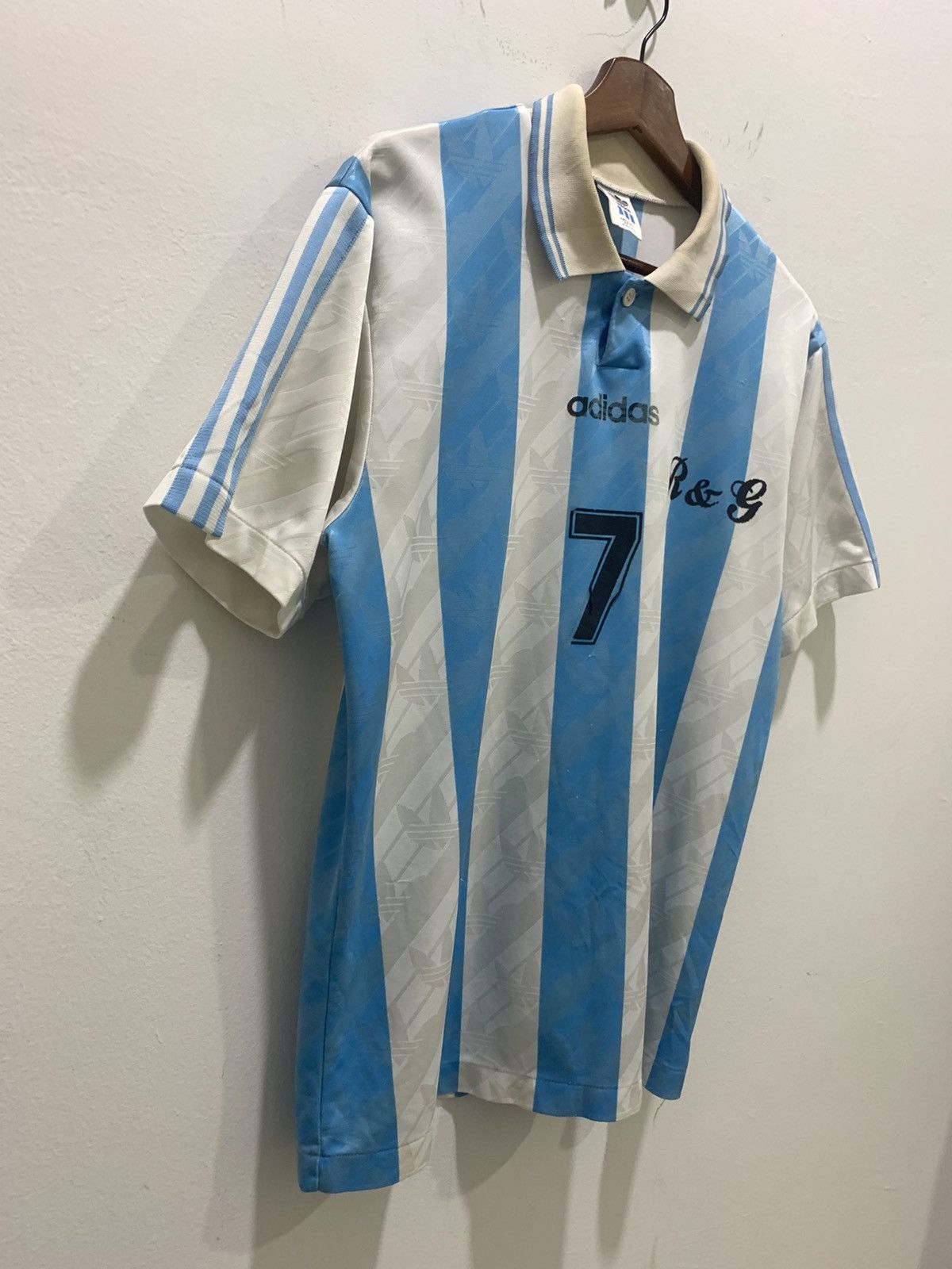 Adidas ADIDAS Vintage 80s Claudio Caniggia Argentina Soccer Jersey Size US M / EU 48-50 / 2 - 6 Thumbnail