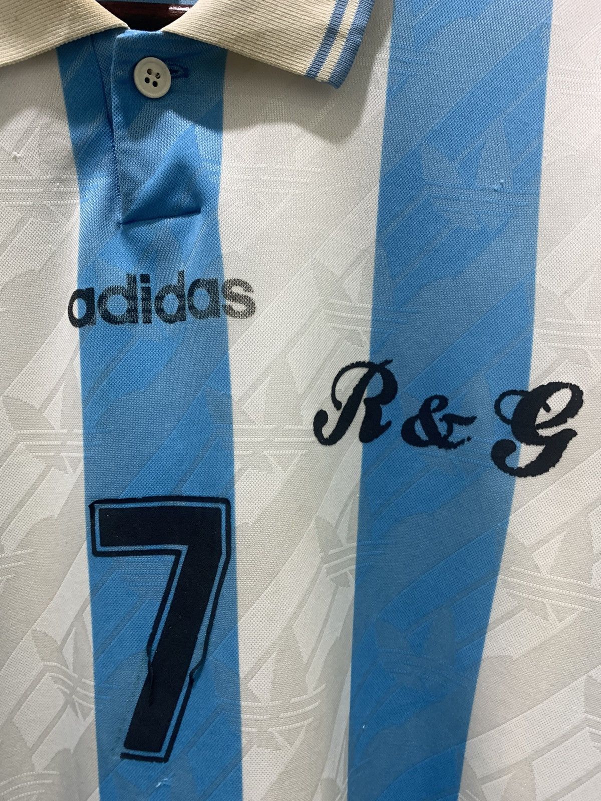 Adidas ADIDAS Vintage 80s Claudio Caniggia Argentina Soccer Jersey Size US M / EU 48-50 / 2 - 5 Thumbnail
