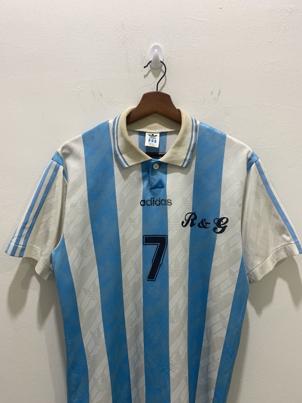 Adidas ADIDAS Vintage 80s Claudio Caniggia Argentina Soccer Jersey Size US M / EU 48-50 / 2 - 3 Thumbnail