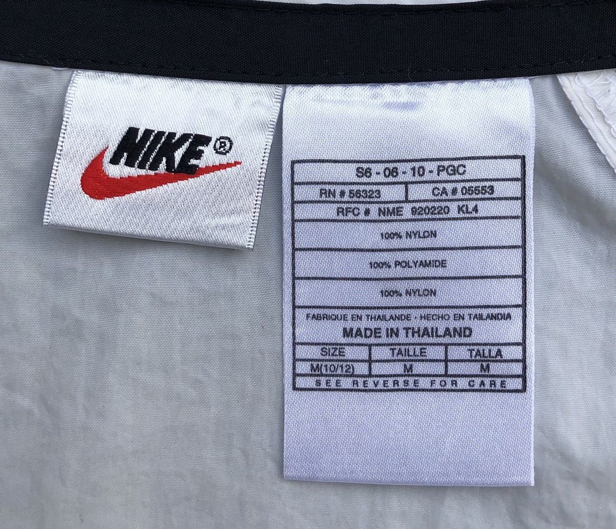 Nike 🔥Vintage 90s Nike Big Logo Nylon Jacket Women Size M / US 6-8 / IT 42-44 - 13 Thumbnail