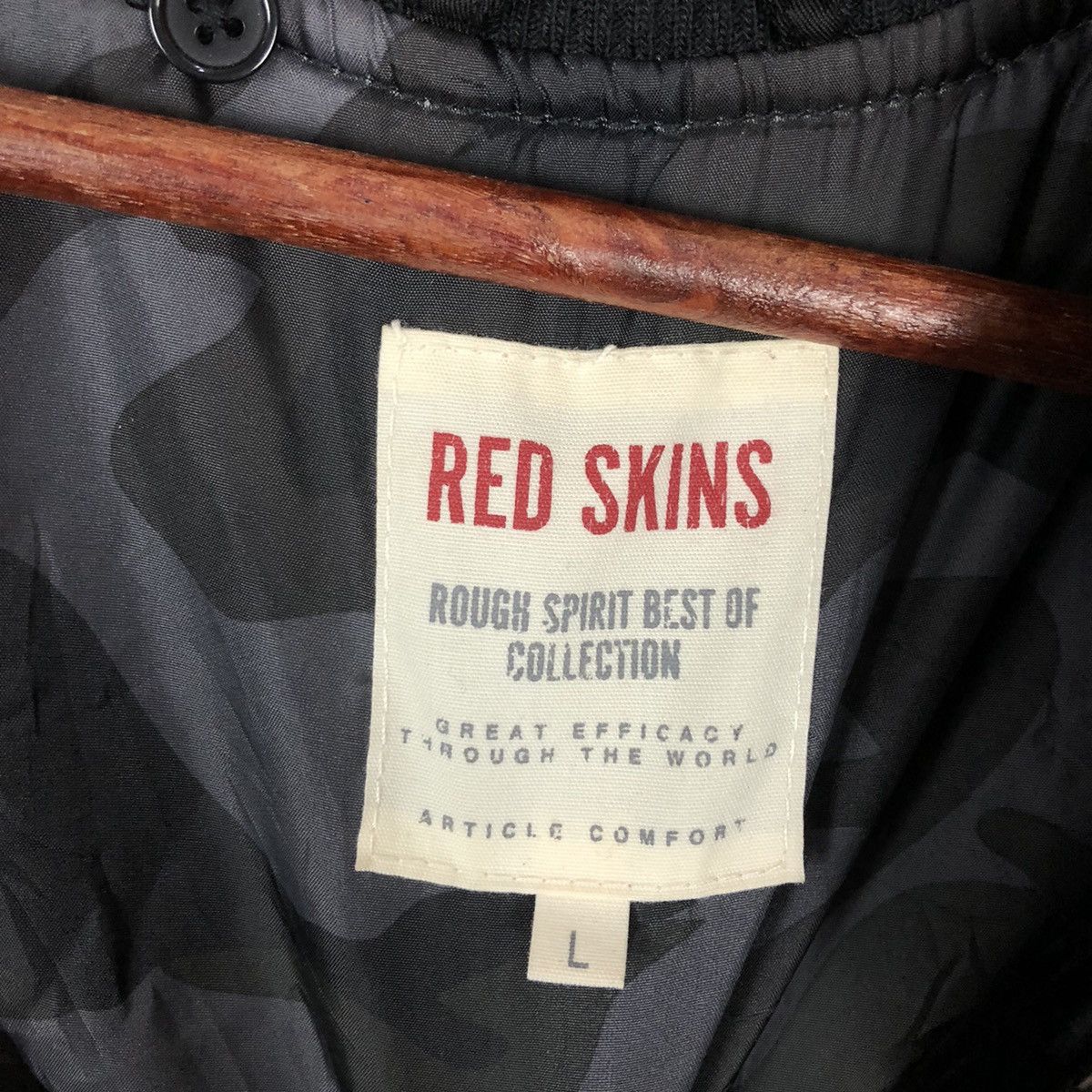 Japanese Brand RED SKINS BOMBER JACKET MILITARY COLLECTIONS CAMO LINING Size US L / EU 52-54 / 3 - 9 Thumbnail