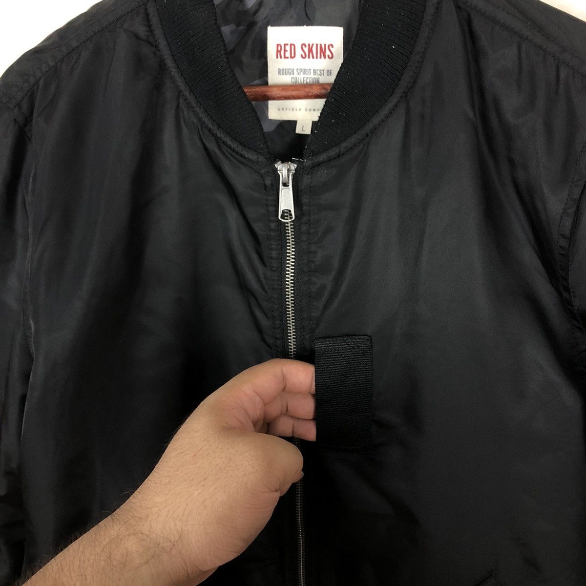 Japanese Brand RED SKINS BOMBER JACKET MILITARY COLLECTIONS CAMO LINING Size US L / EU 52-54 / 3 - 3 Thumbnail