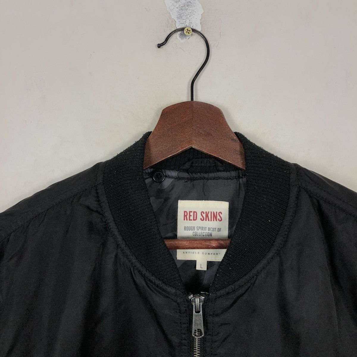 Japanese Brand RED SKINS BOMBER JACKET MILITARY COLLECTIONS CAMO LINING Size US L / EU 52-54 / 3 - 6 Thumbnail