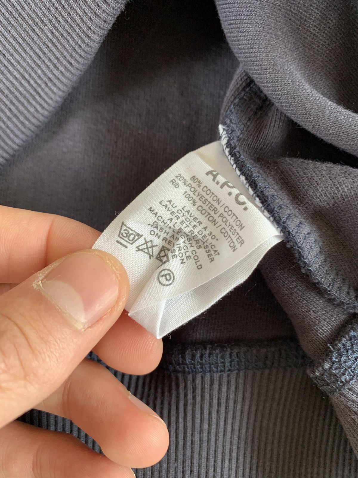 A.P.C. Dark Navy Felted Sweater Size US S / EU 44-46 / 1 - 7 Thumbnail