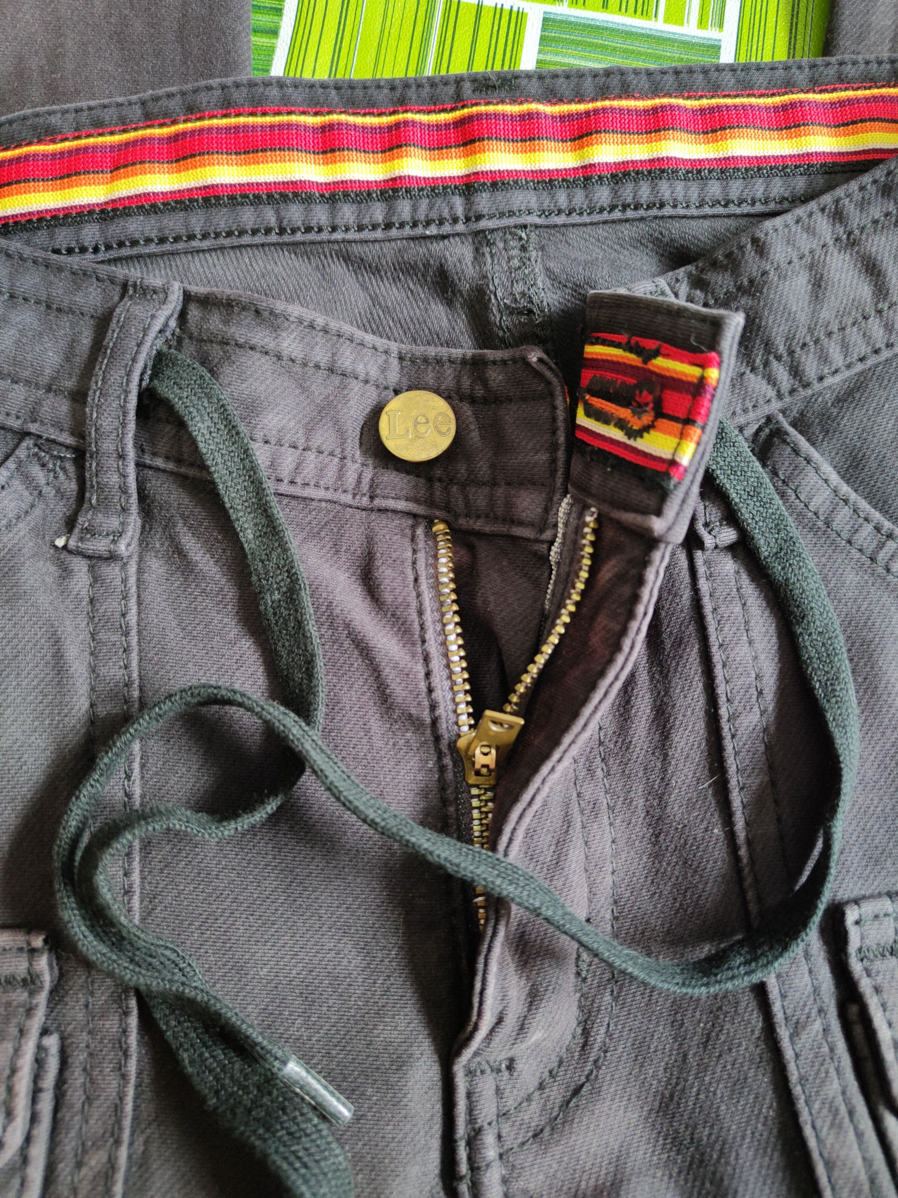 Japanese Brand Lee Union Made Black Faded Multi Pocket Bush Pants #S621 Size US 29 - 13 Thumbnail