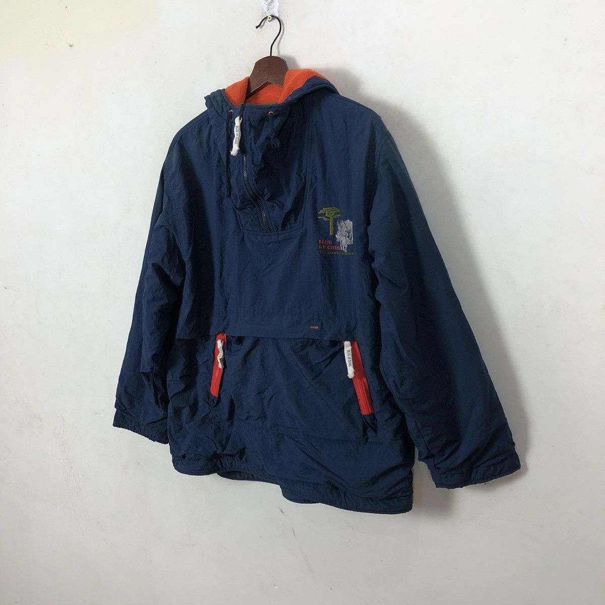 Japanese Brand SURVIVAL JACKET BLUE DE CHINE ANORAK STYLE HOODIE Size US M / EU 48-50 / 2 - 2 Thumbnail