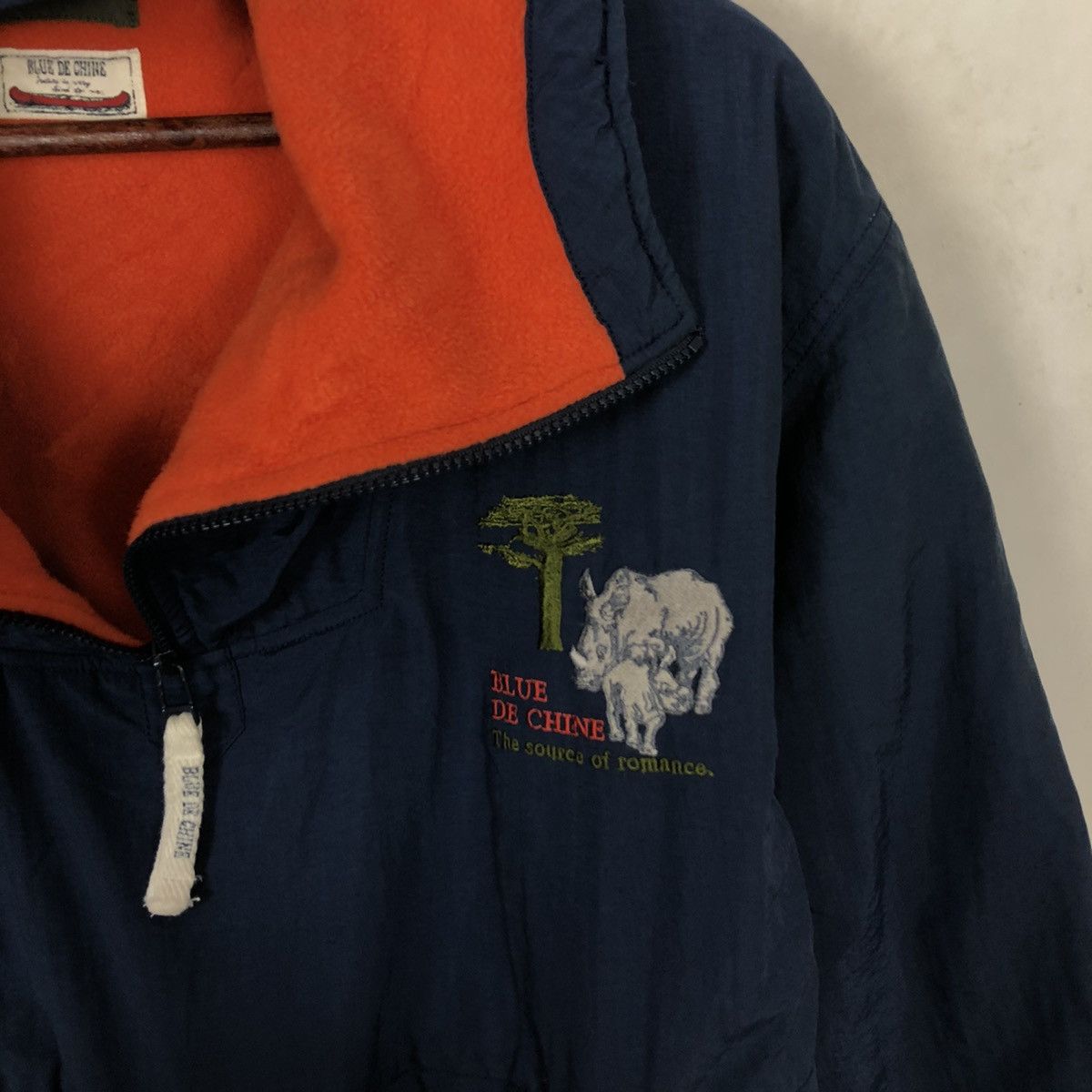 Japanese Brand SURVIVAL JACKET BLUE DE CHINE ANORAK STYLE HOODIE Size US M / EU 48-50 / 2 - 13 Thumbnail