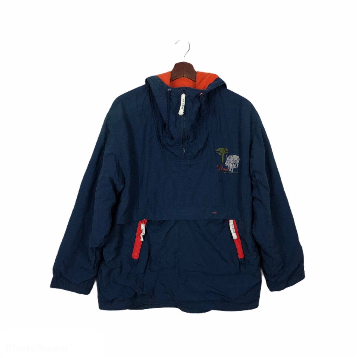 Japanese Brand SURVIVAL JACKET BLUE DE CHINE ANORAK STYLE HOODIE Size US M / EU 48-50 / 2 - 1 Thumbnail