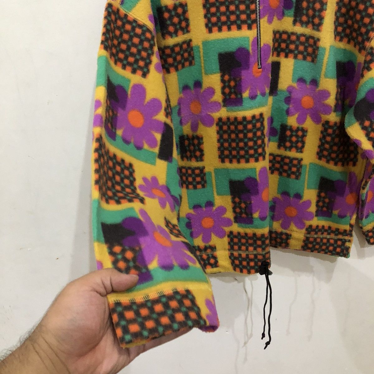 Japanese Brand Toxic Printed Fleece Half Zipper Jacket Navajo Design Size US M / EU 48-50 / 2 - 5 Thumbnail