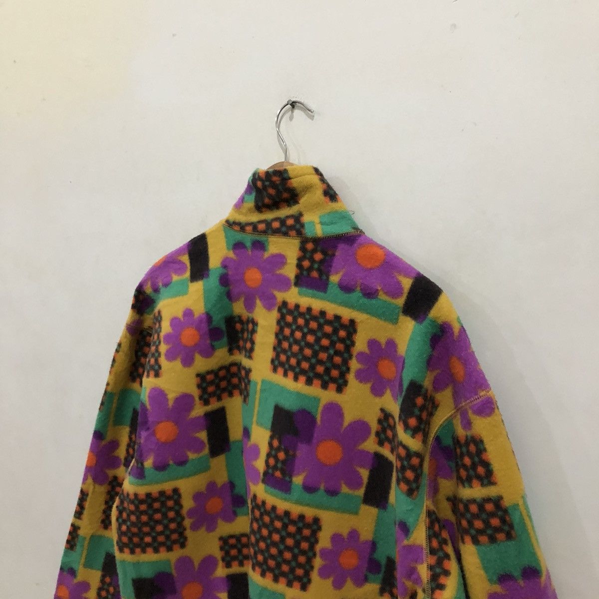 Japanese Brand Toxic Printed Fleece Half Zipper Jacket Navajo Design Size US M / EU 48-50 / 2 - 7 Thumbnail