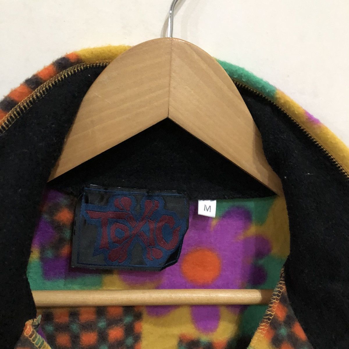 Japanese Brand Toxic Printed Fleece Half Zipper Jacket Navajo Design Size US M / EU 48-50 / 2 - 9 Thumbnail