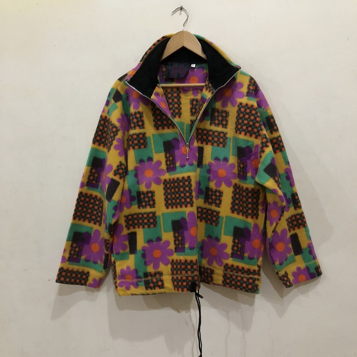Japanese Brand Toxic Printed Fleece Half Zipper Jacket Navajo Design Size US M / EU 48-50 / 2 - 8 Thumbnail