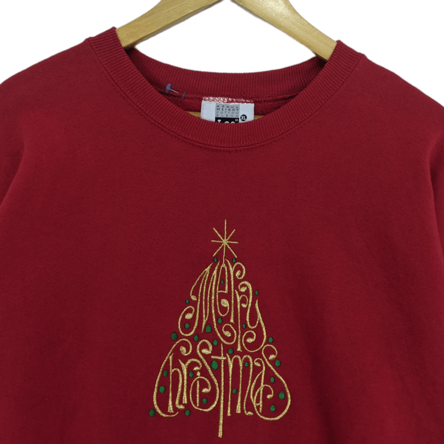 Lee Vintage 90's LEE Merry Christmas Spell Out Jumper Sweatshirt Size US XL / EU 56 / 4 - 4 Thumbnail
