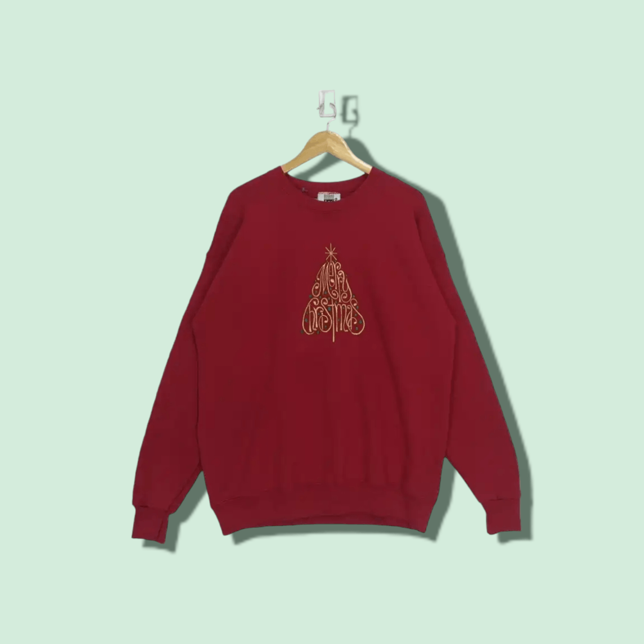 Lee Vintage 90's LEE Merry Christmas Spell Out Jumper Sweatshirt Size US XL / EU 56 / 4 - 1 Thumbnail