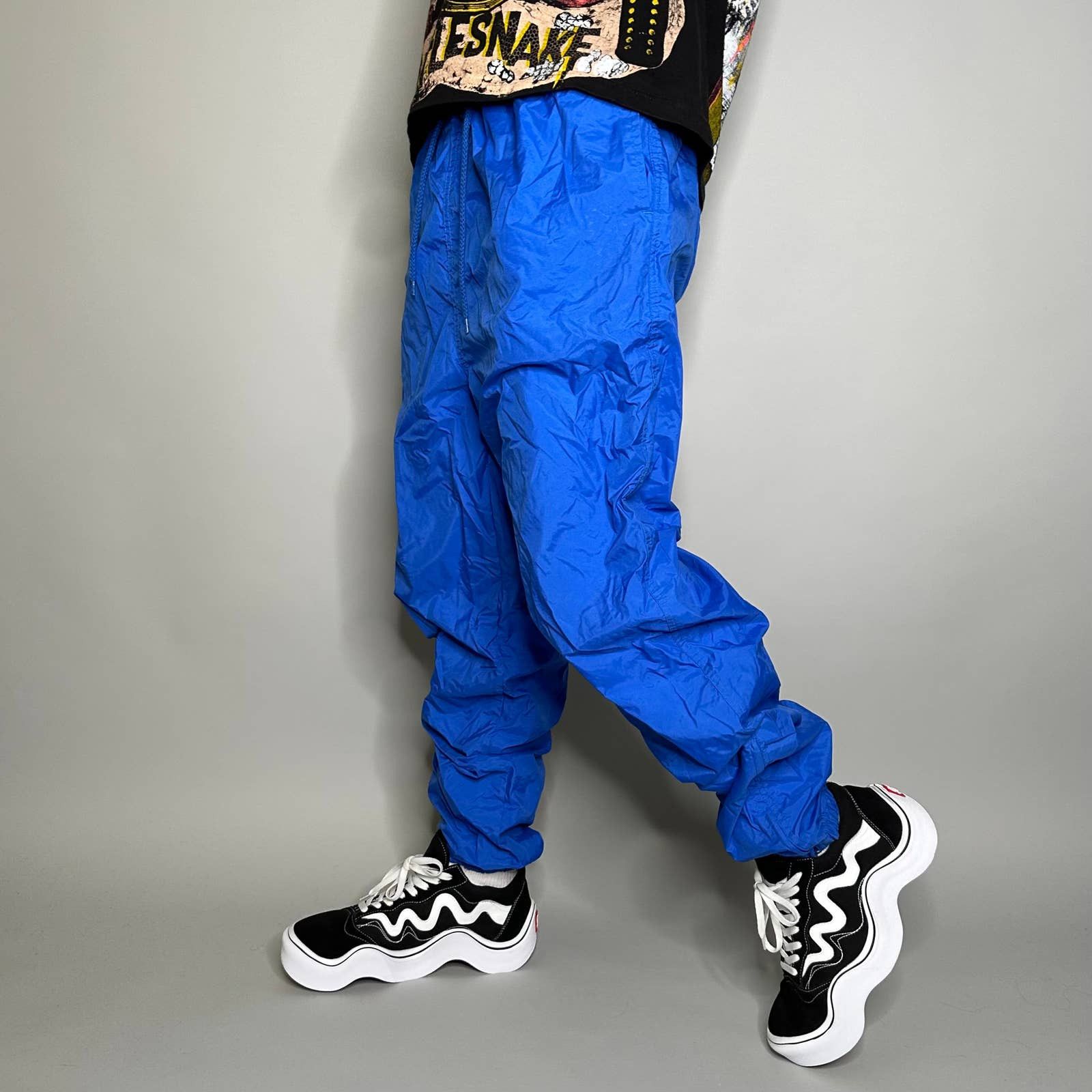 Vintage 90s Ralph Lauren blue and yellow track pants