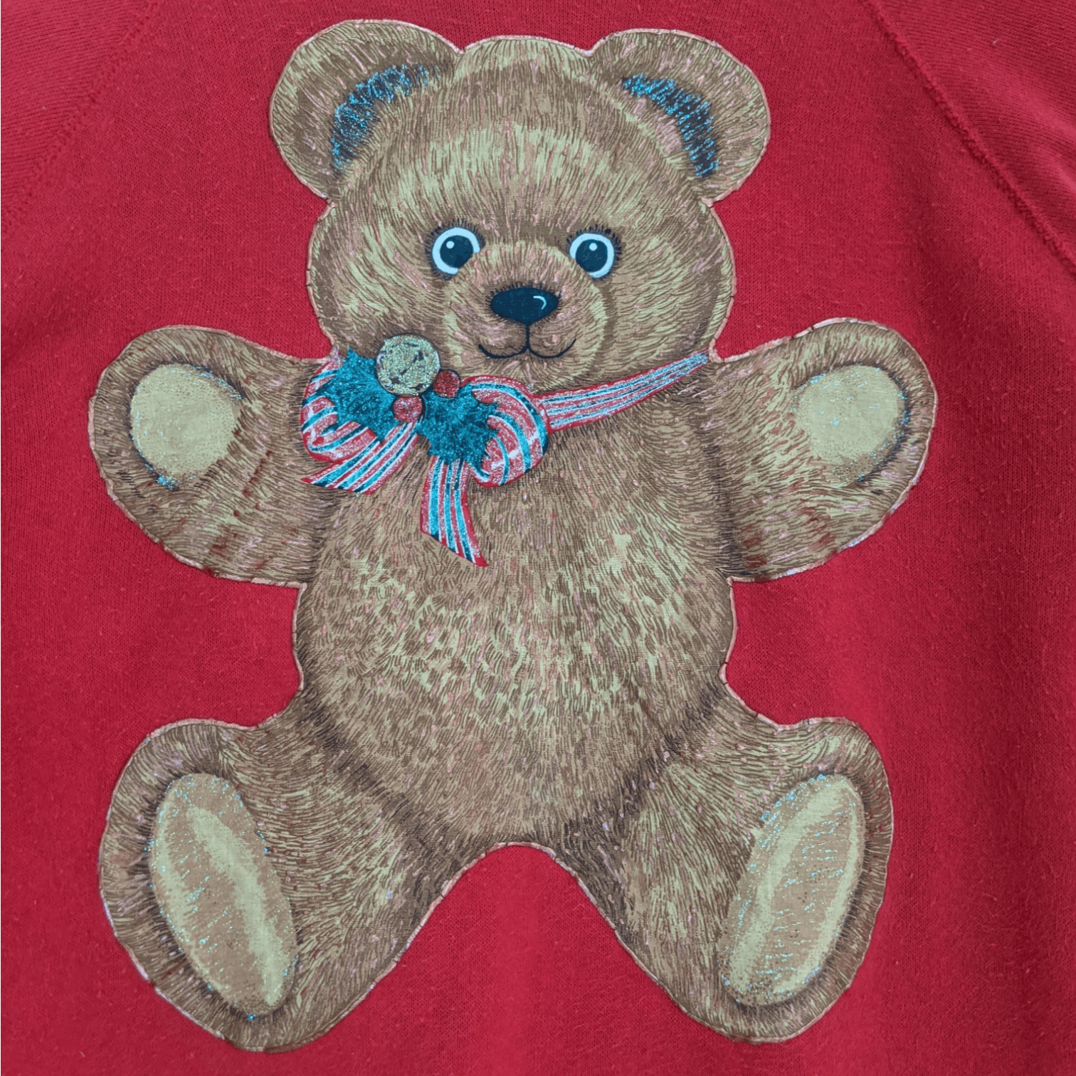 Vintage Vintage 90's TEDDY BEAR Big Image Jumper Sweatshirt Size M / US 6-8 / IT 42-44 - 5 Thumbnail