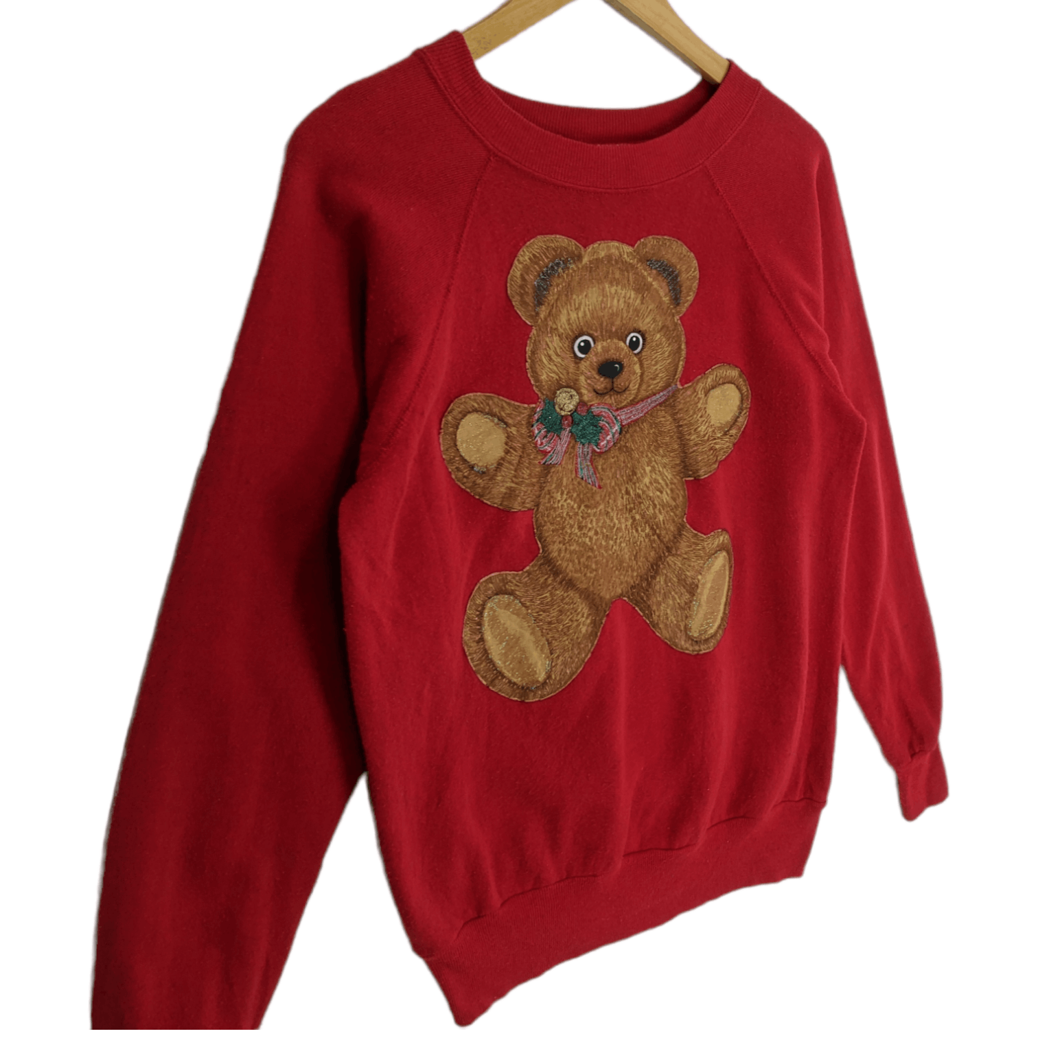 Vintage Vintage 90's TEDDY BEAR Big Image Jumper Sweatshirt Size M / US 6-8 / IT 42-44 - 2 Thumbnail